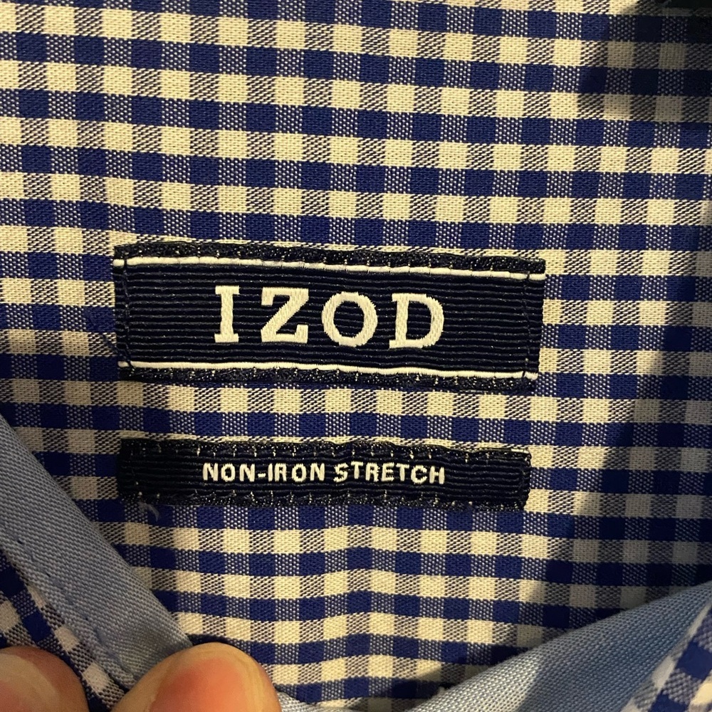 Mens Izod Non Iron Stretch Long Sleeve Shirt